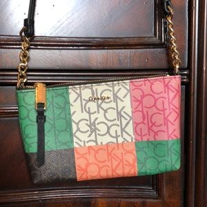 Calvin Klein multi-color Crossbody Purse